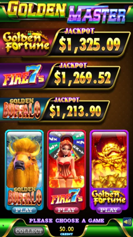 Golden Master game screen