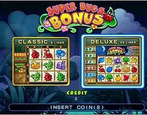 Super Bugs Bonus game screen